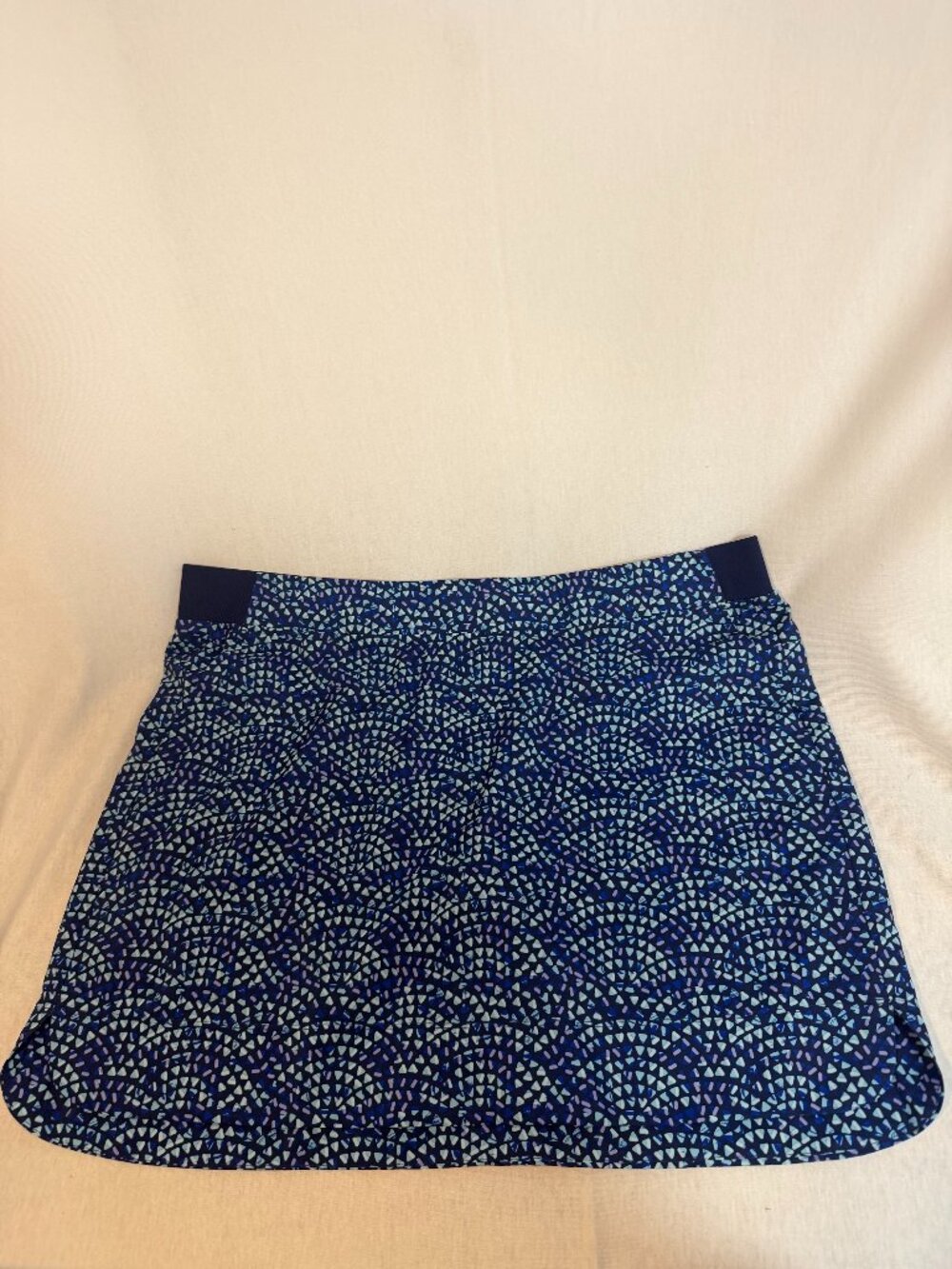 Cypress Club Skort 2XL Plus Blue Geometric Athletic Golf Tennis